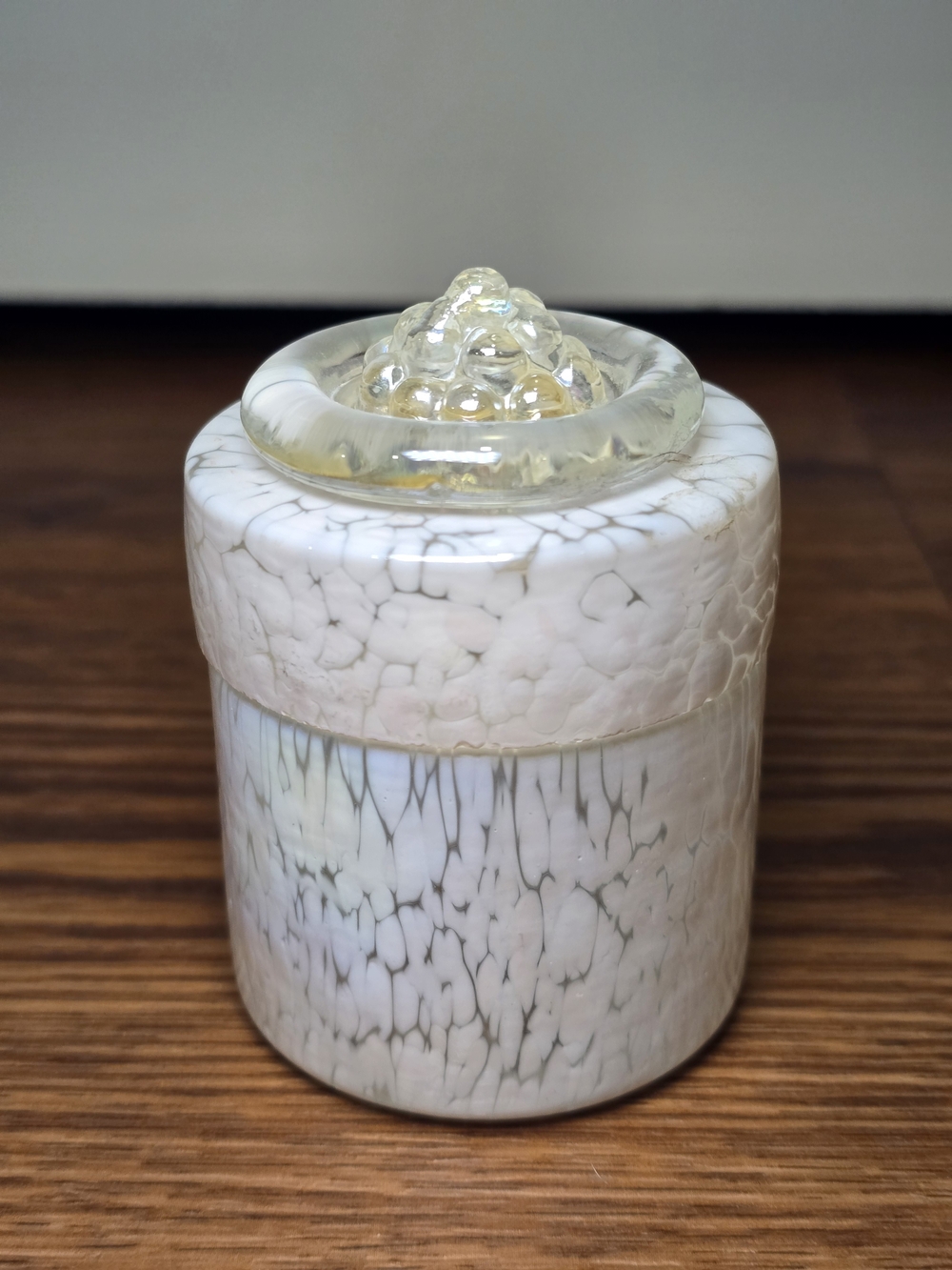 Thomas O'Brien "Vintage Modern" Lidded Glass Vanity Jar - Picture 1 of 7